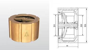 福州H72X-16T黃銅消聲止回閥